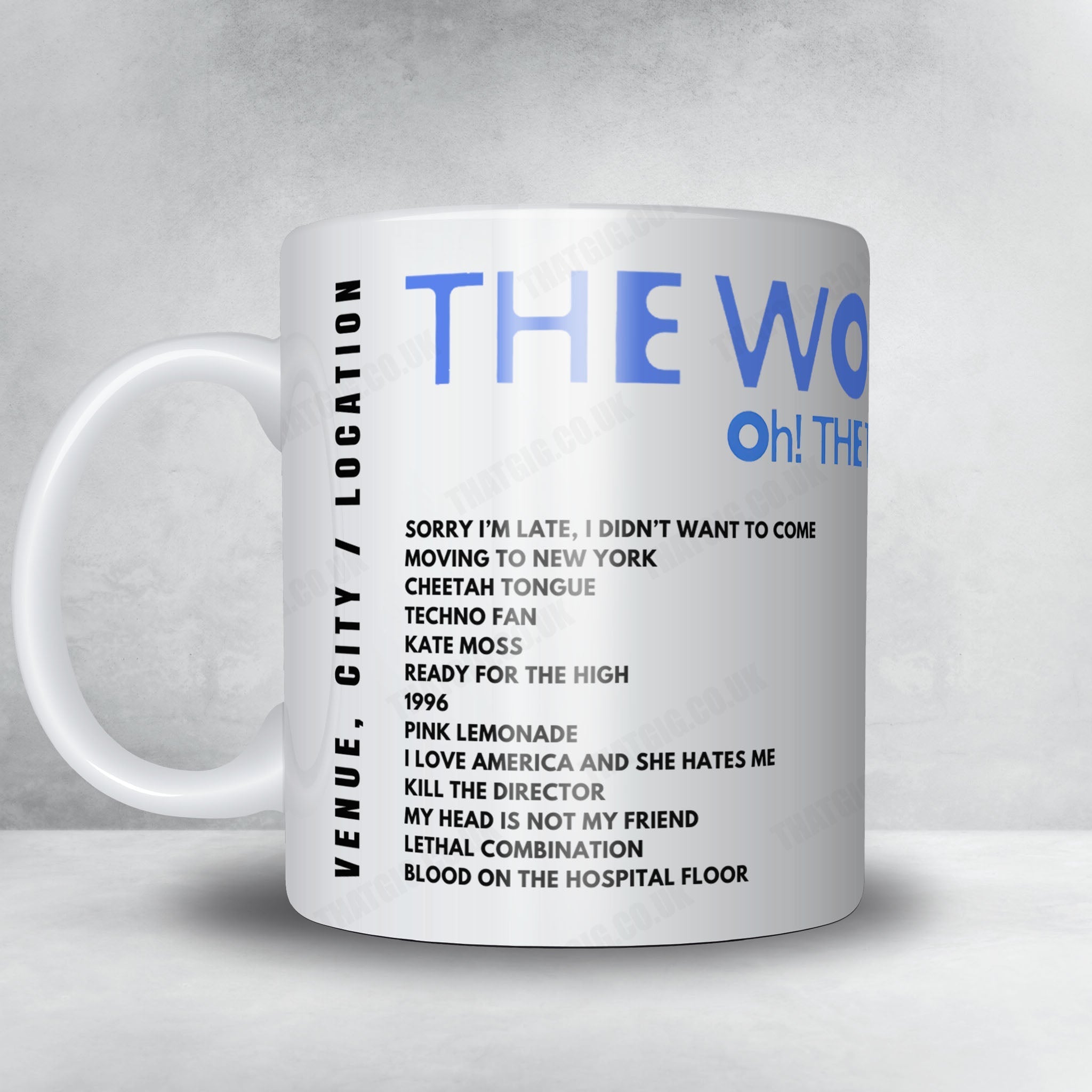 The Wombats Setlist Mug - Utilita Arena Cardiff, Cardiff - March 21st, 2025