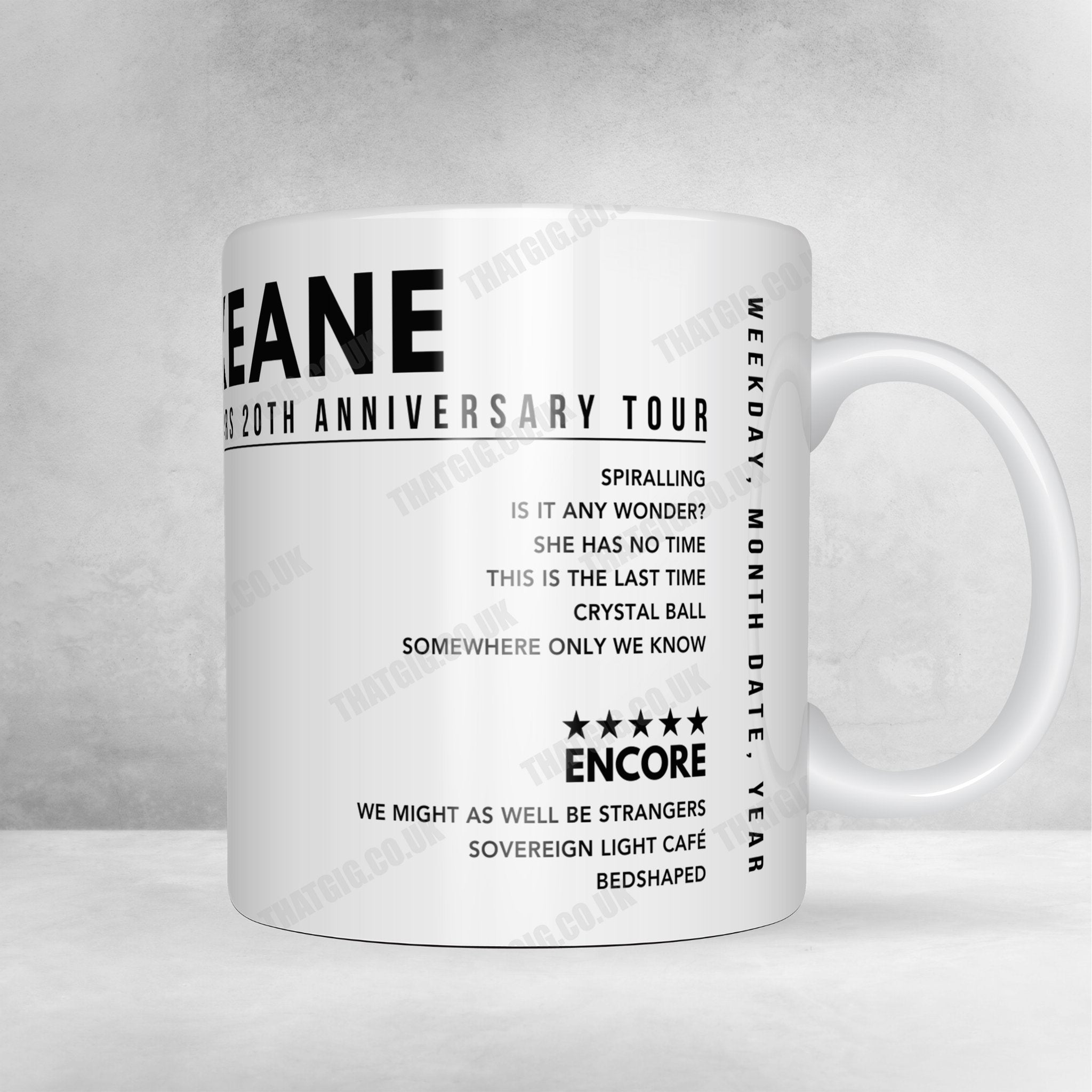 Keane Setlist Poster - The Chicago Theatre, Chicago, USA - September 18th, 2024