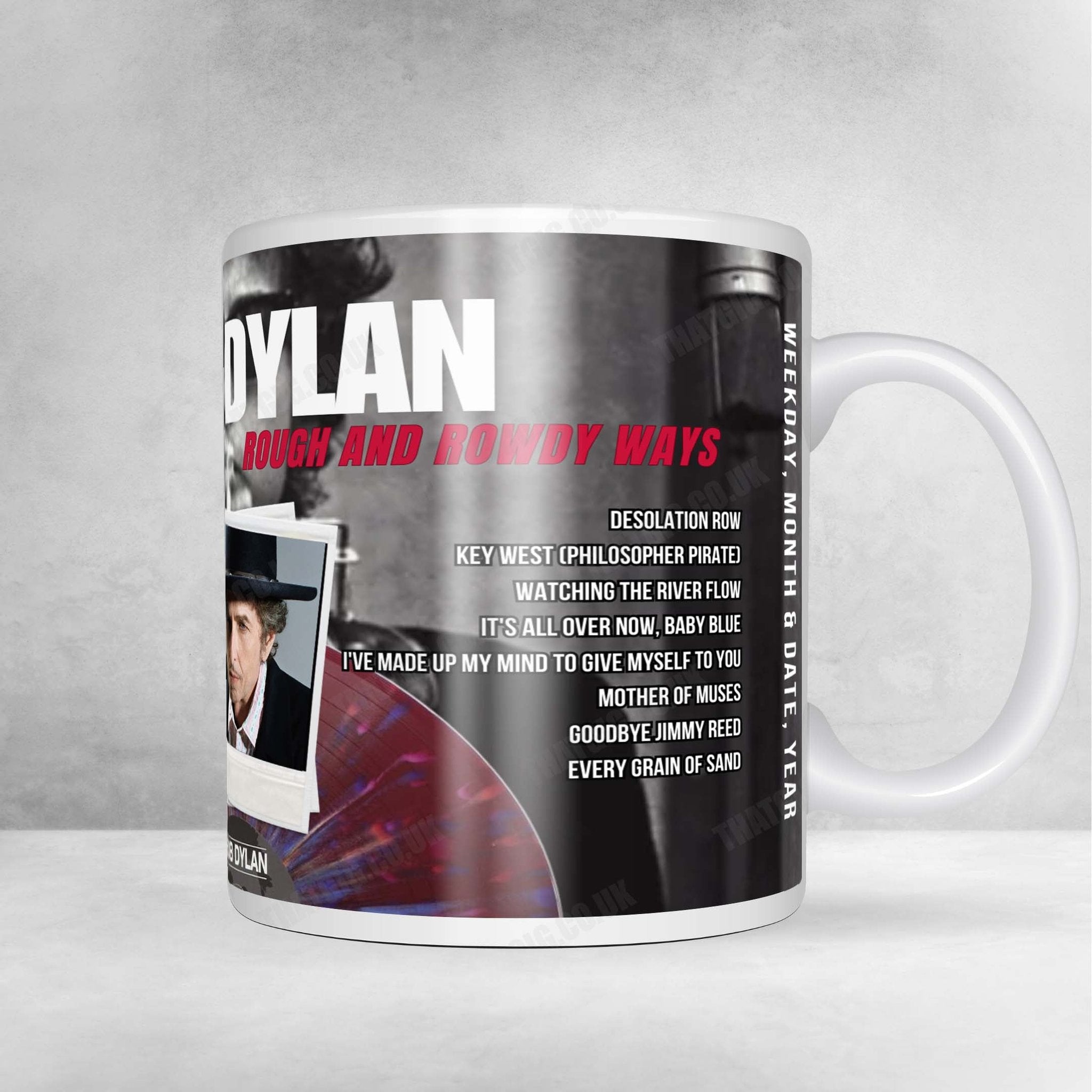 Bob Dylan Setlist Mug - Community Arts Center, Williamsport - April 22nd, 2025