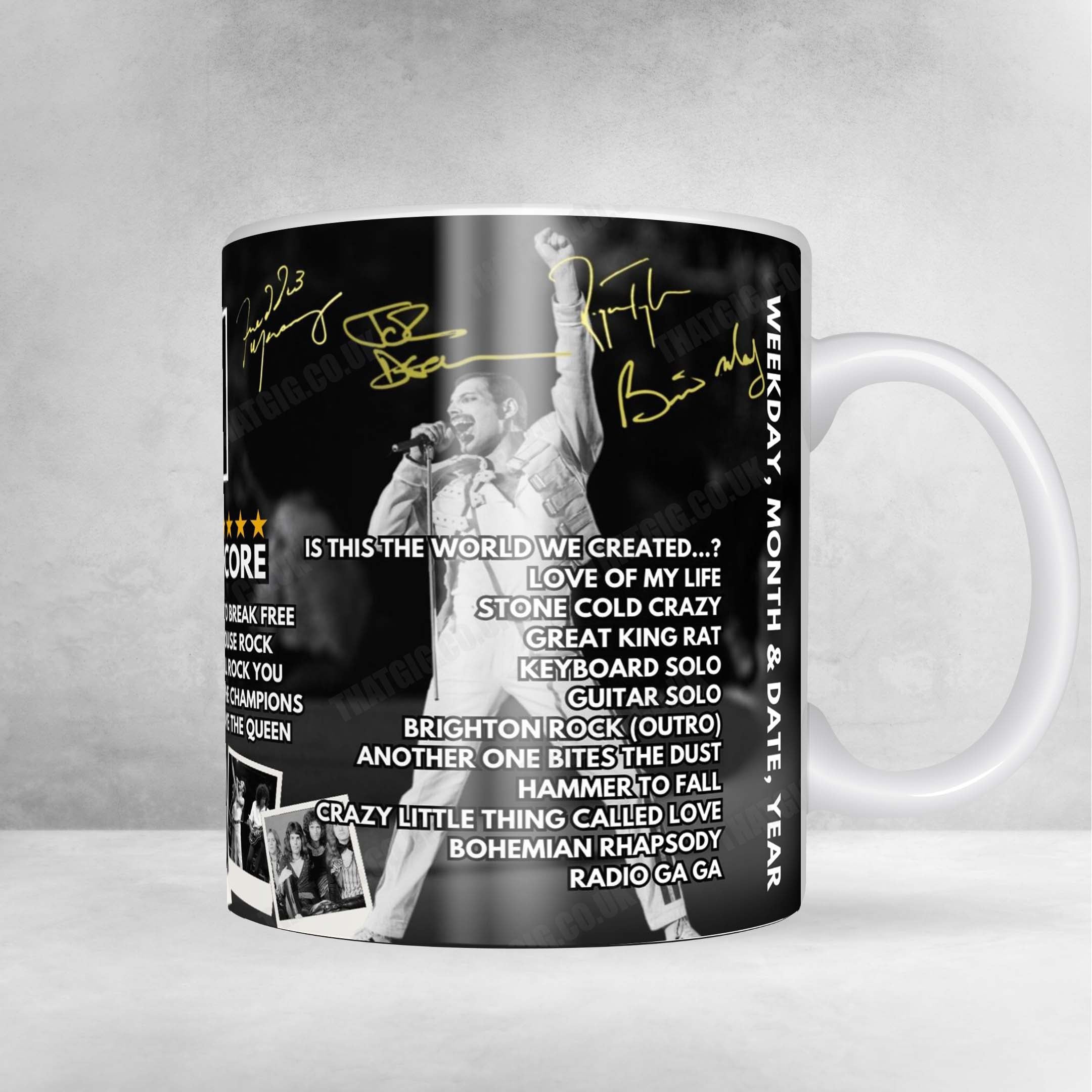 Queen Setlist Poster - Palais Omnisports de Paris-Bercy, Paris - September 18th, 1984