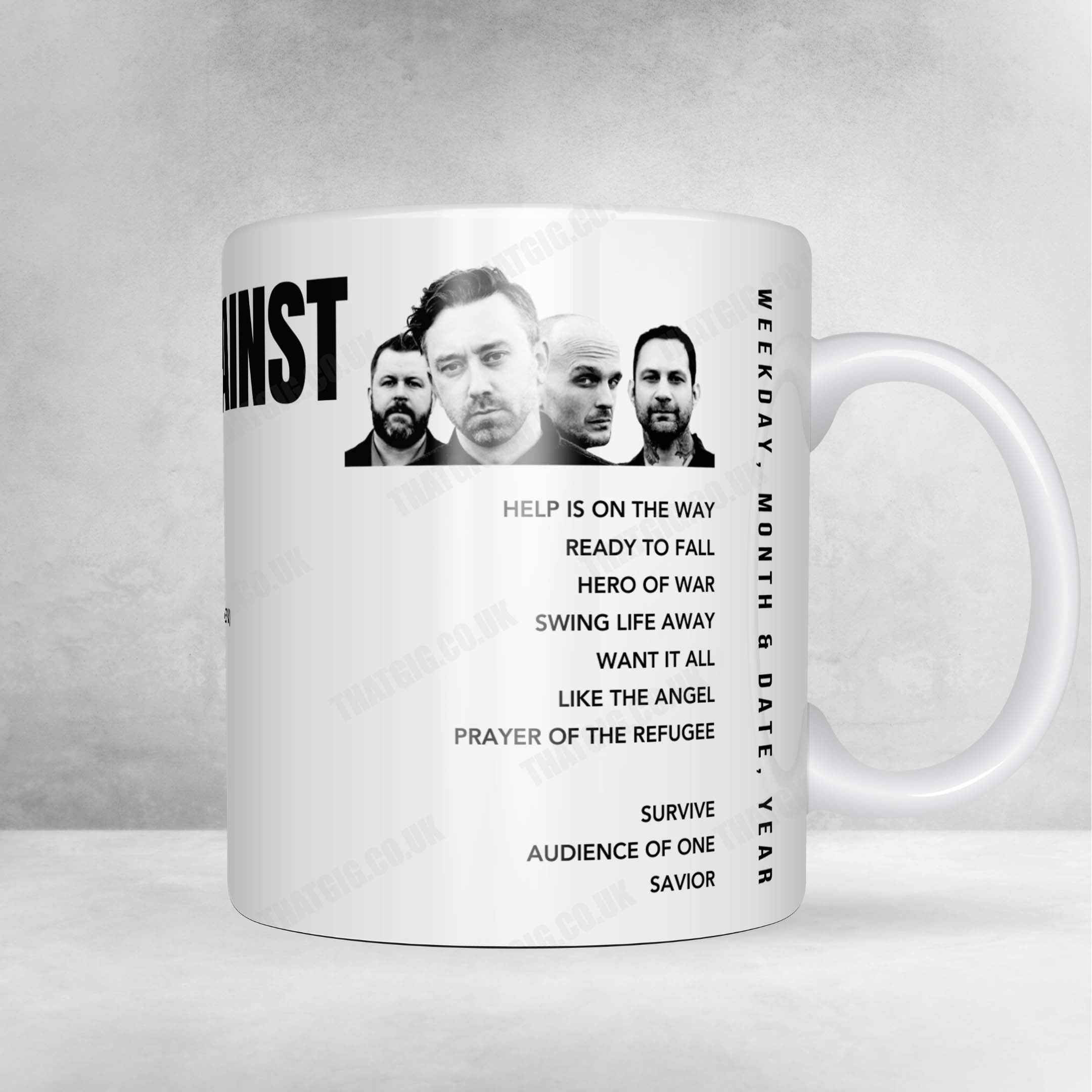 Rise Against Setlist Poster - L'Olympia Paris - February 2nd, 2025