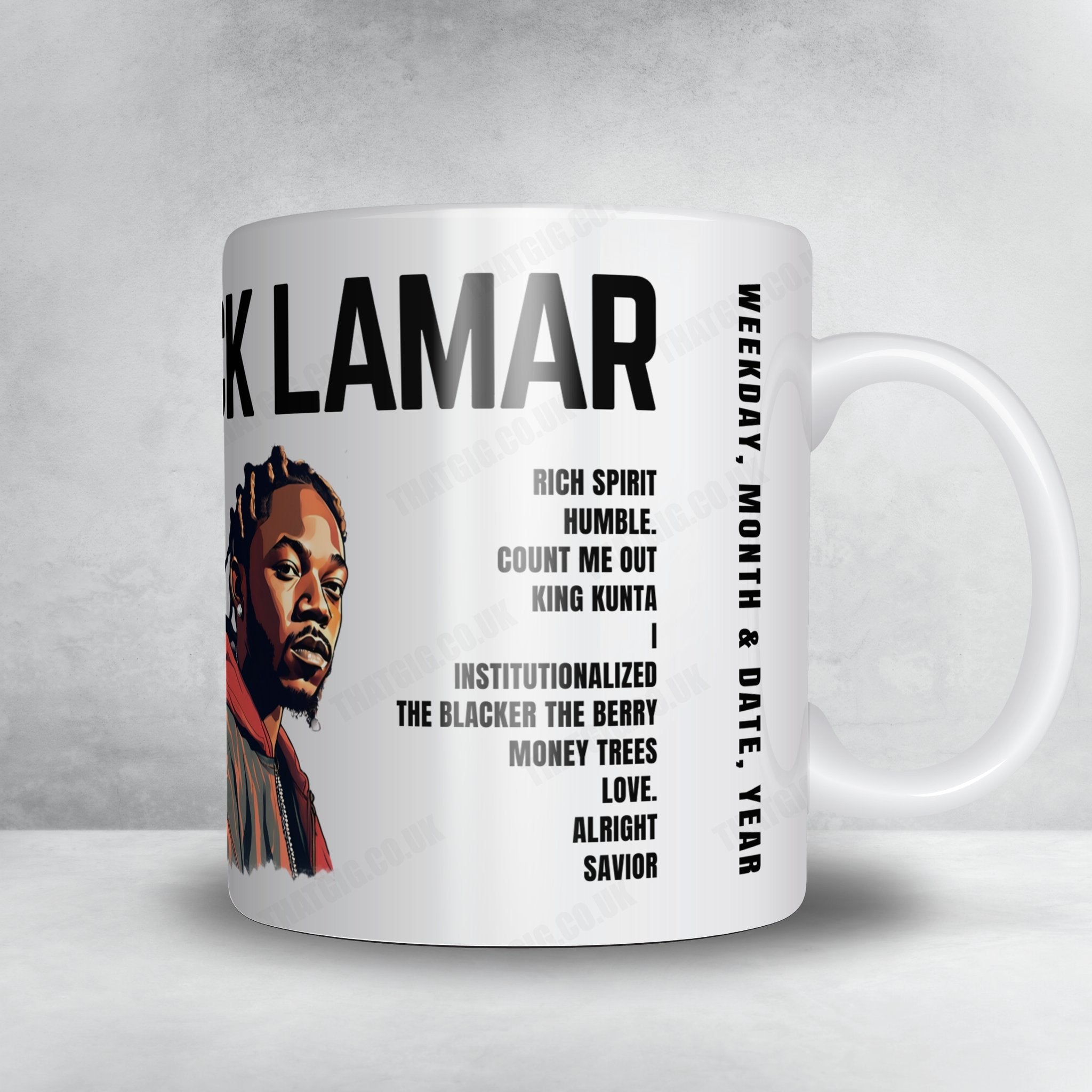 Kendrick Lamar Setlist Poster - Sportpaleis, Merksem - October 28th, 2022