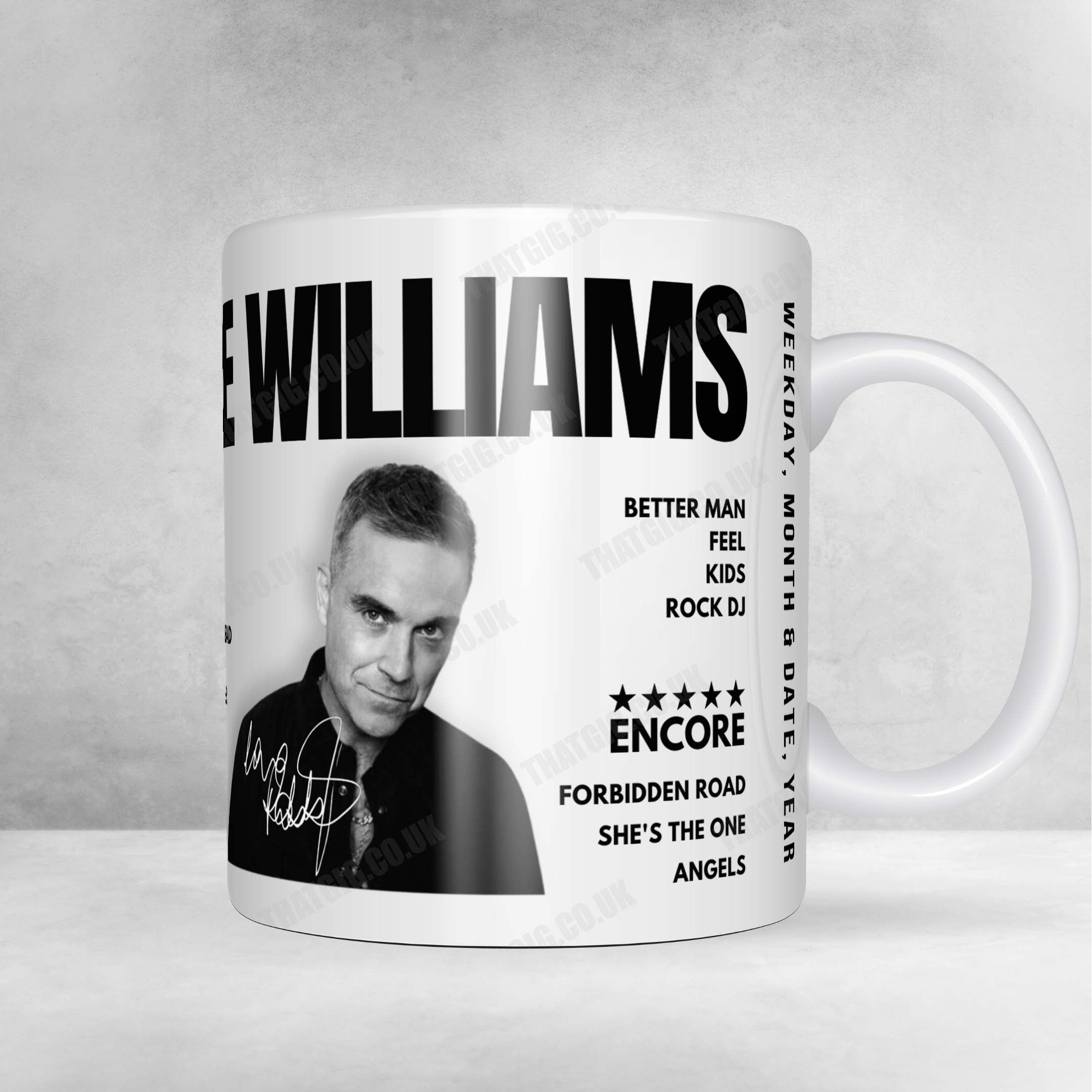 Robbie Williams Setlist Poster - RCDE Stadium, Cornellà de Llobregat - July 5th, 2025