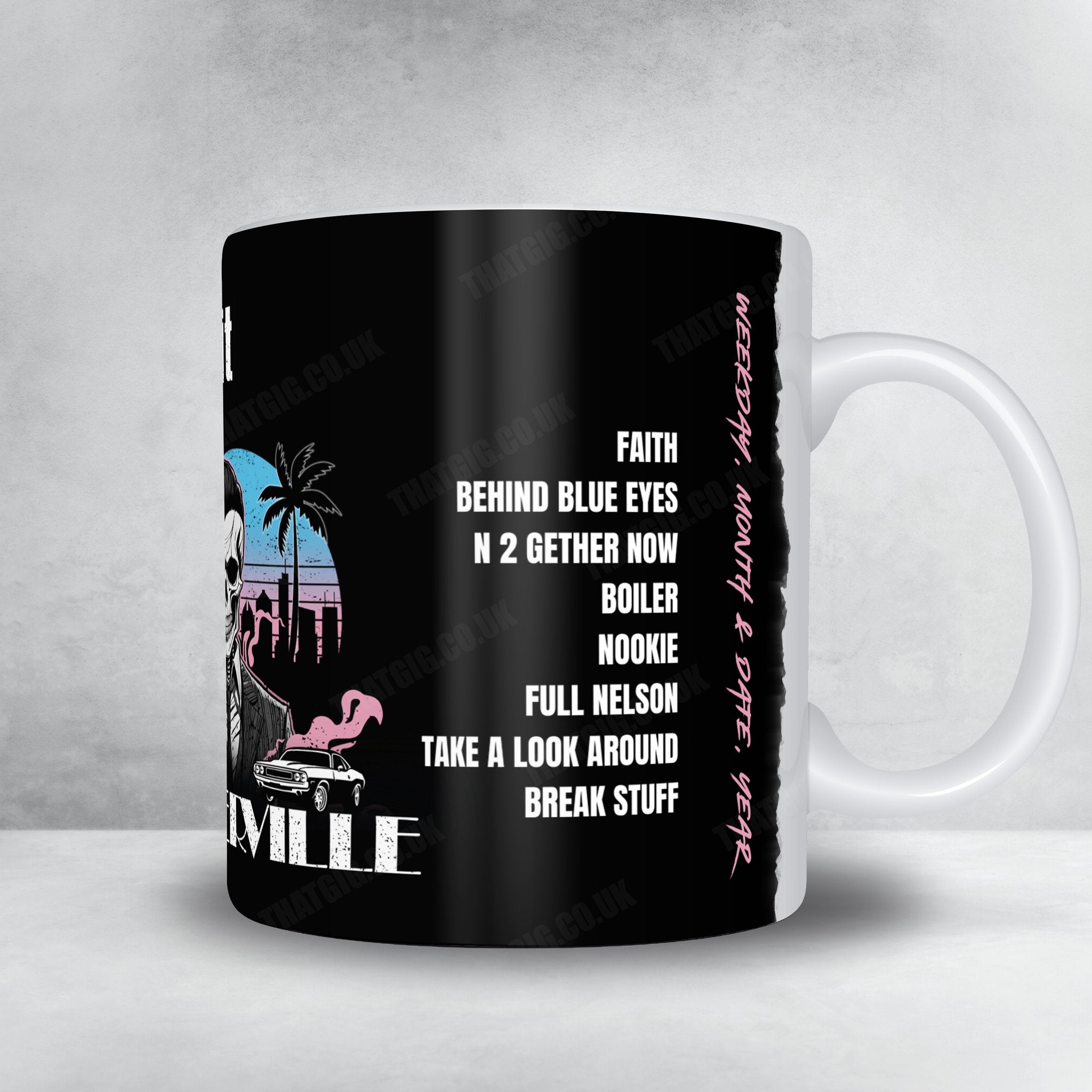 Limp Bizkit Setlist Mug - Talking Stick Resort Amphitheatre, Phoenix, AZ, USA - August 16th, 2024