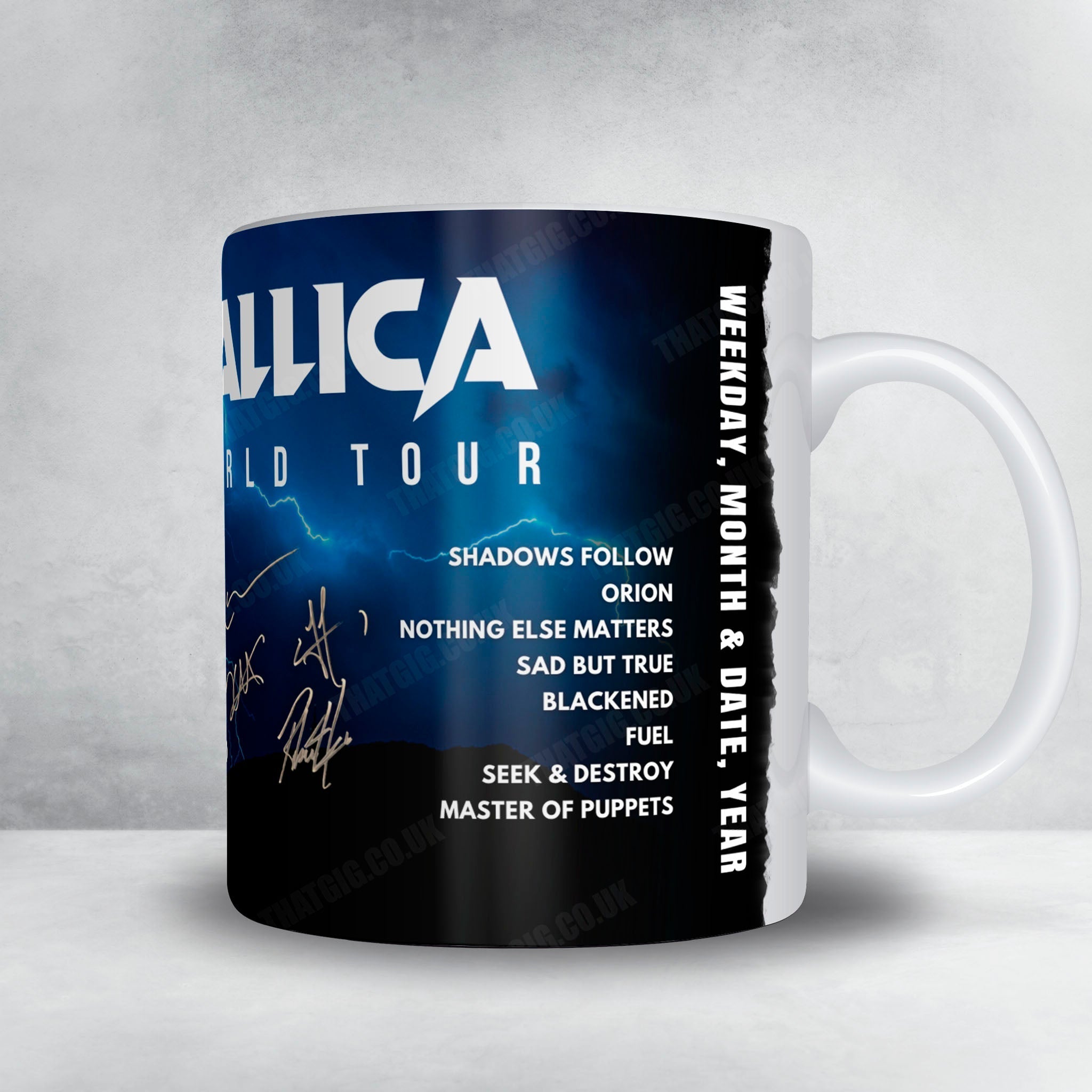 Metallica Setlist Mug - Estadio GNP Seguros, Mexico City - September 27th, 2024