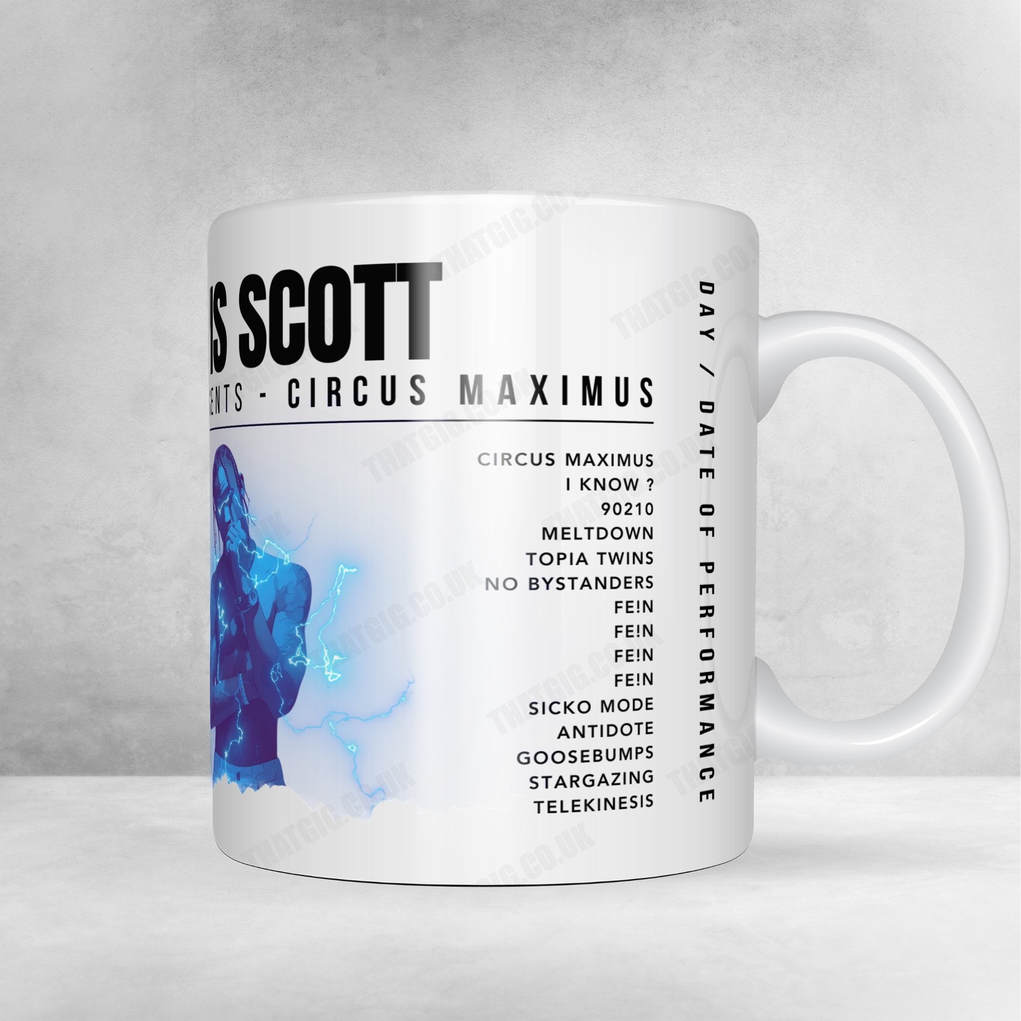 Travis Scott Setlist Poster - The O2 Arena, London - August 6th, 2022