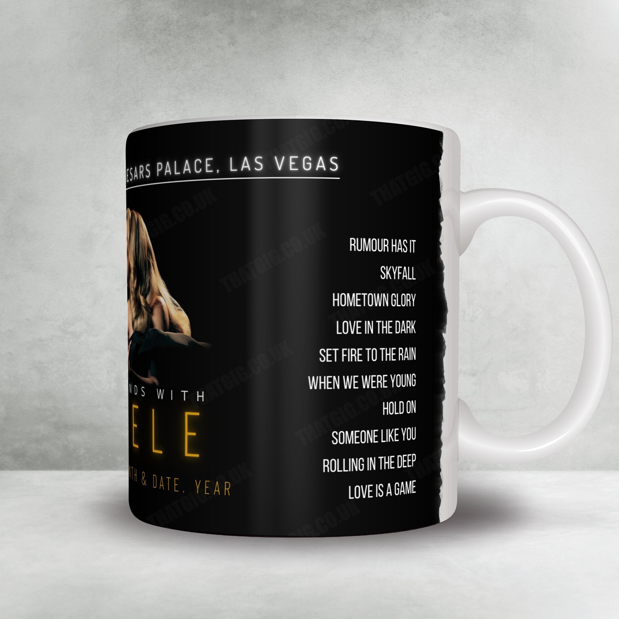 Adele Setlist Mug - The Colosseum at Caesars Palace, Las Vegas - December 30th, 2022