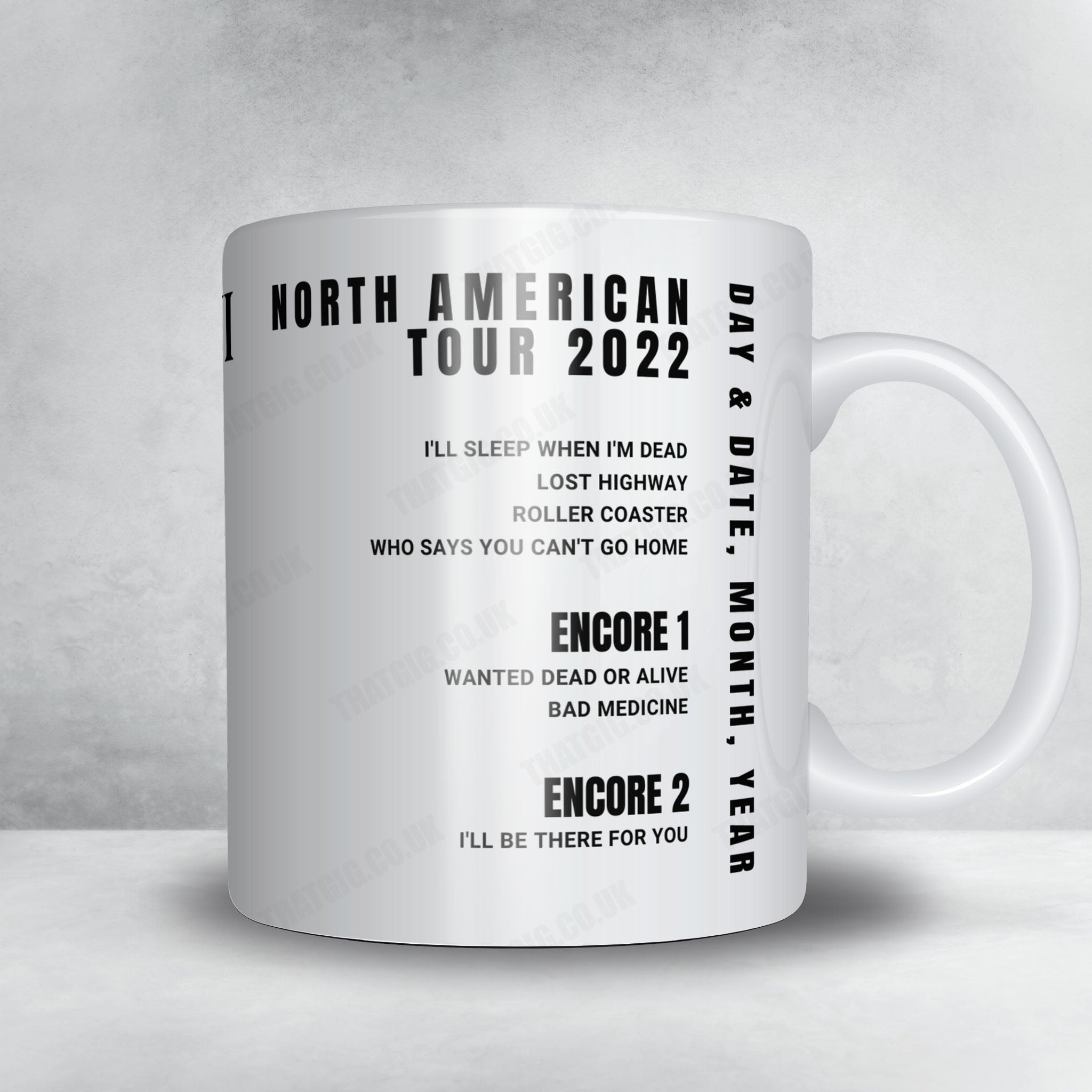 Bon Jovi Setlist Mug - Toyota Center, Houston - April 26th, 2022