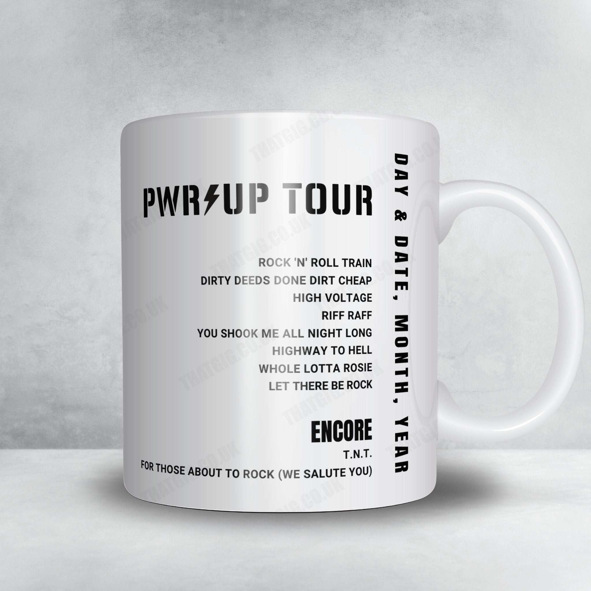 AC/DC Setlist Mug - Estadio La Cartuja de Sevilla, Seville - June 1st, 2024