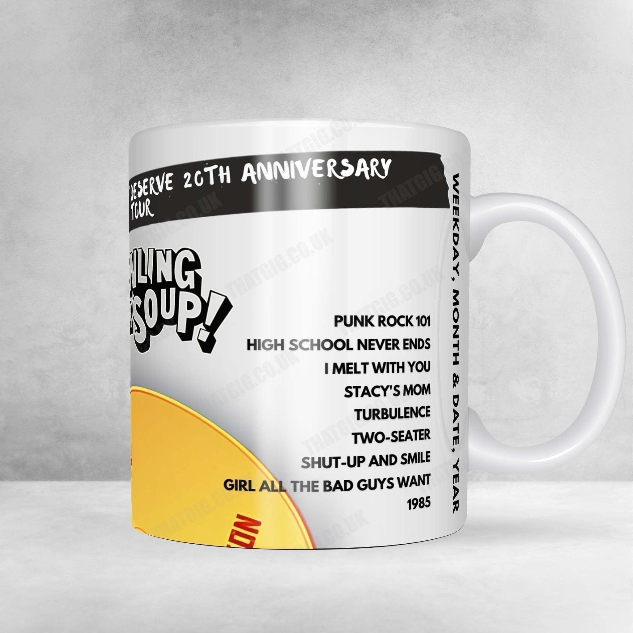 Bowling for Soup Setlist Poster - Showbox Seattle - October 19th, 2024