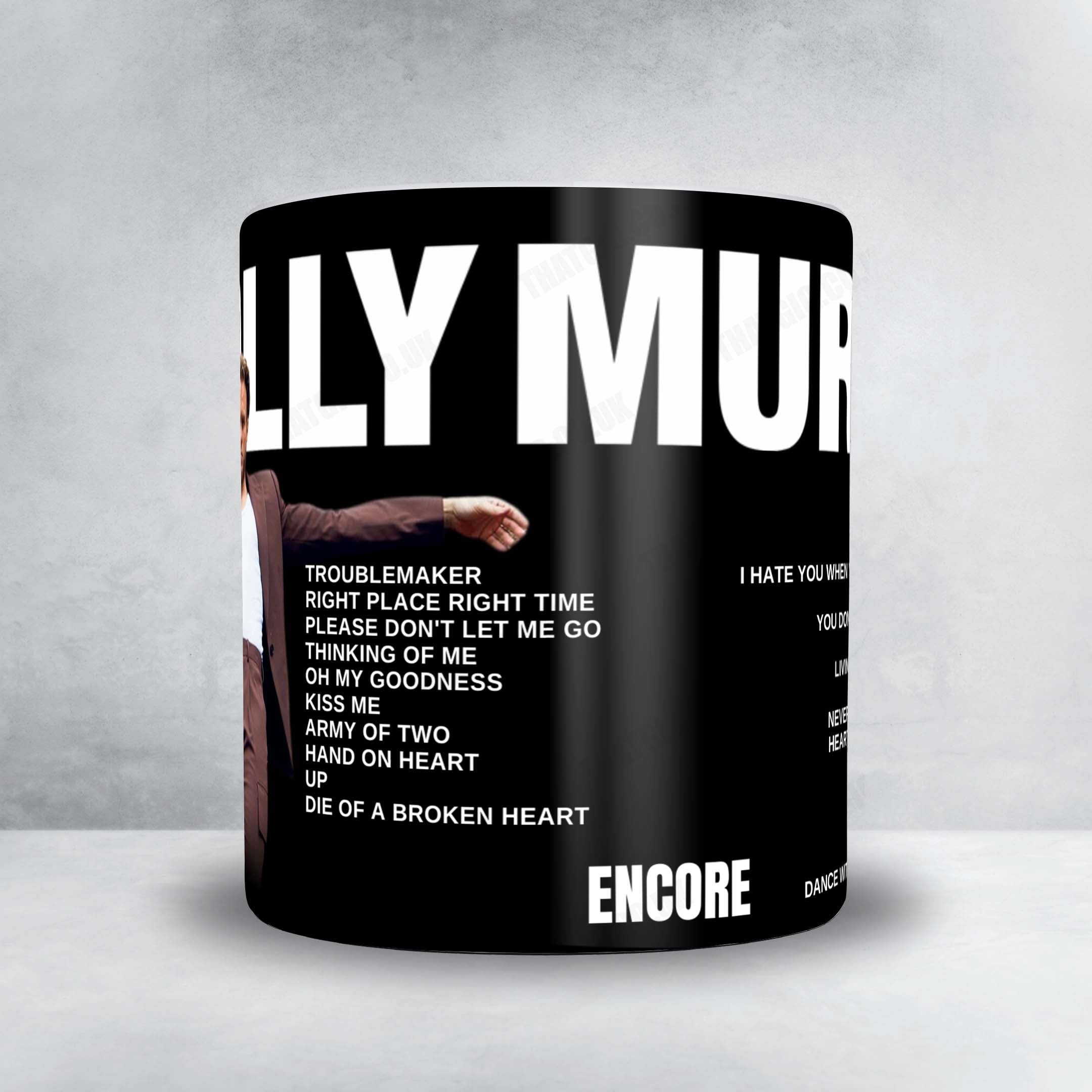 Olly Murs Setlist Mug - Connexin Live Arena, Kingston upon Hull - May 20th, 2025