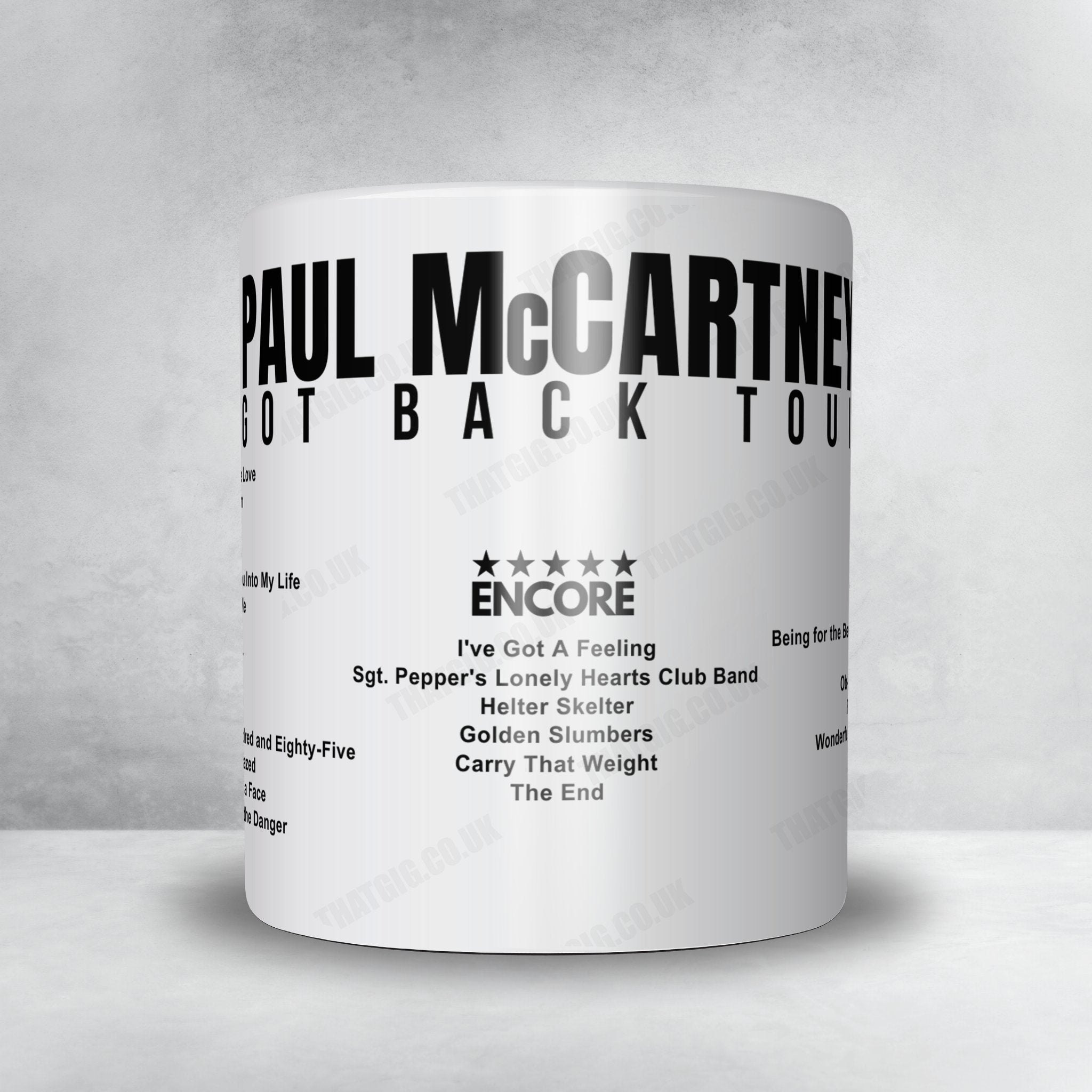 Paul McCartney Setlist Mug - Camping World Stadium, Orlando - May 28th, 2022