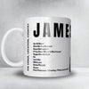 James Bay Setlist Mug - Centurion Golf Club, Hemel Hempstead - June 9th, 2022
