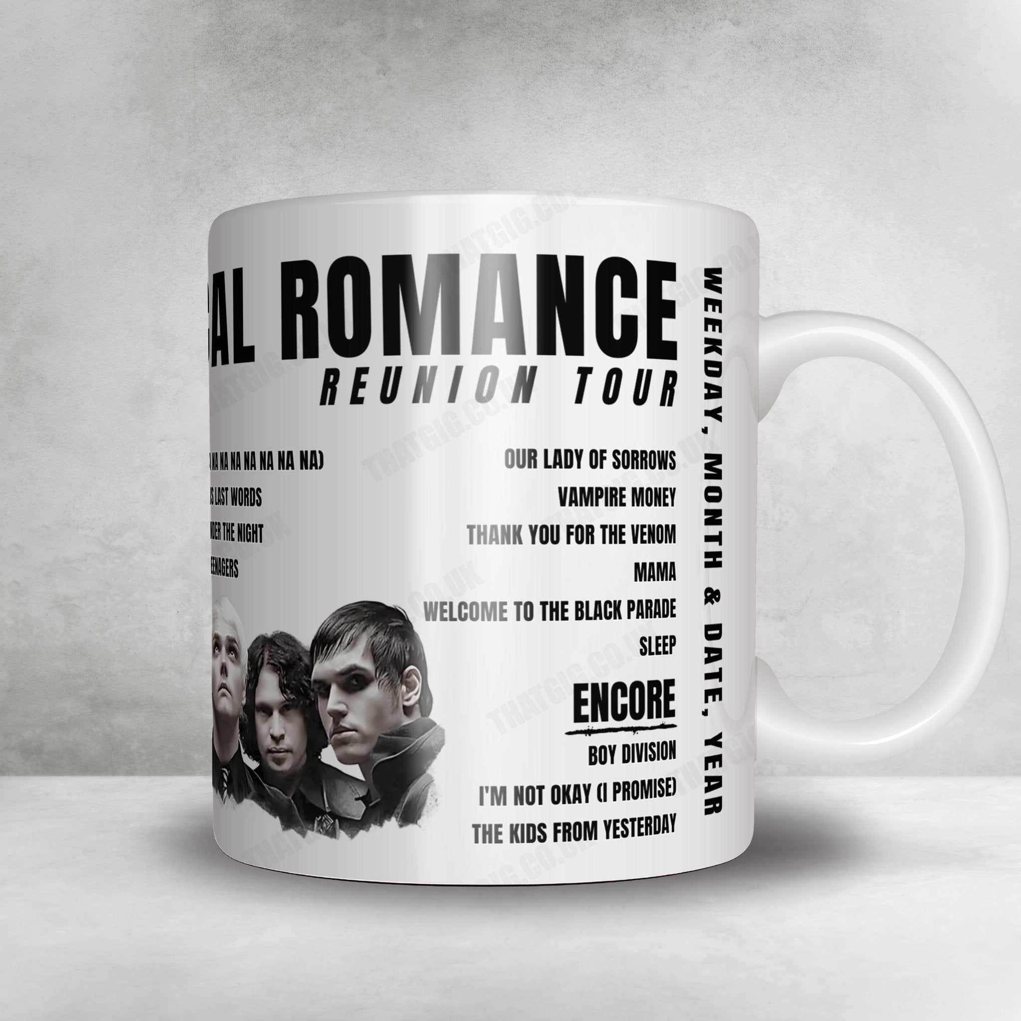 My Chemical Romance Setlist Mug - Barclays Center, Brooklyn - September 10th, 2022