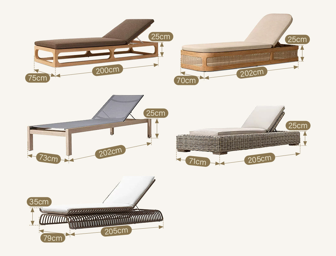 Marina Reclining Outdoor Sun Lounger, Daybed