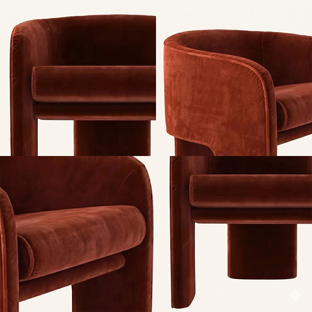 Milo Baughman Armchair, Velvet
