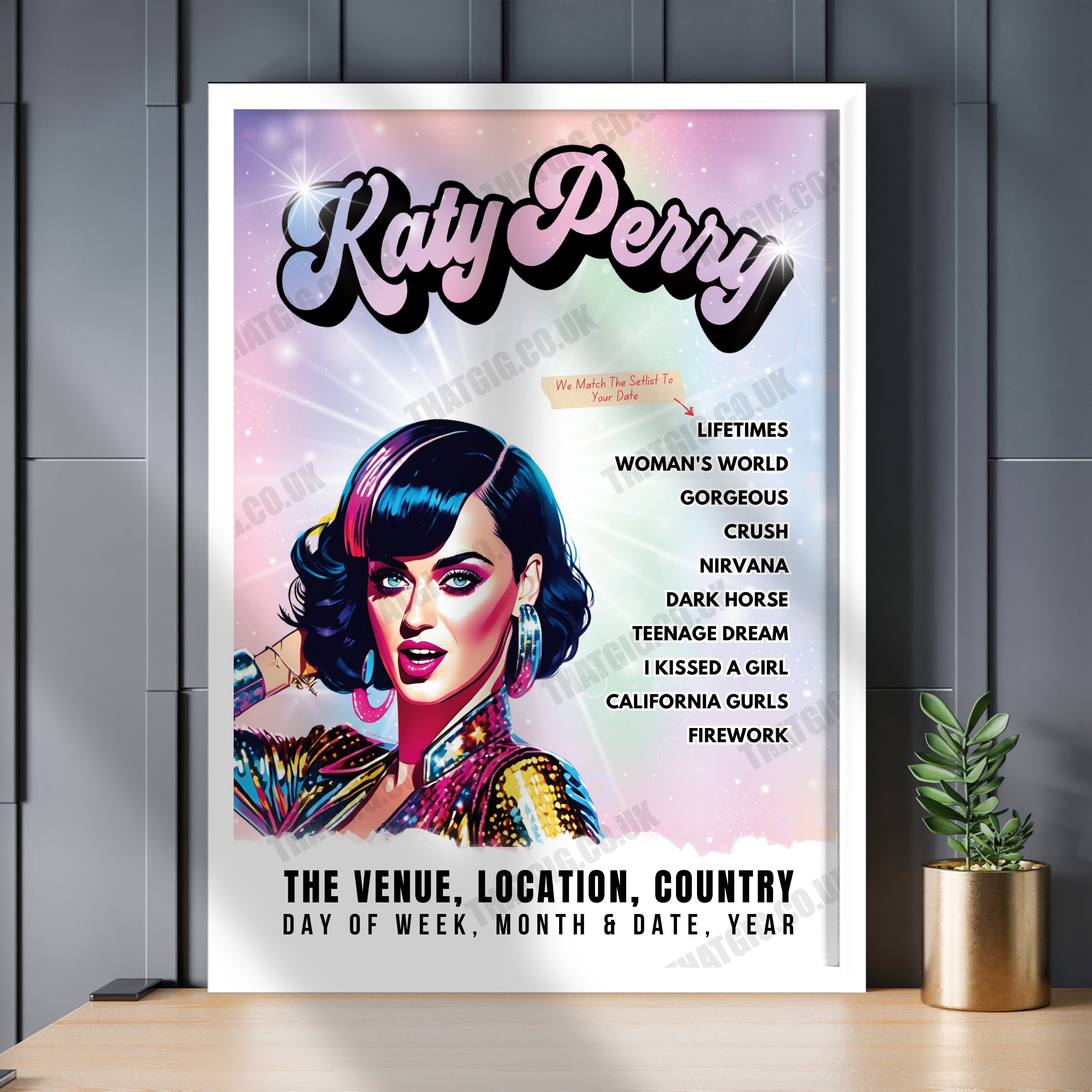 Katy Perry Setlist Poster - Parque Olímpico, Rio de Janeiro - September 20th, 2024
