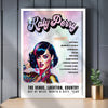 Katy Perry Setlist Poster - Forte Arena, Pula, Italy - July 4th, 2024