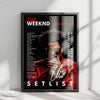 The Weeknd Setlist Poster - Gillette Stadium, Foxborough - June 10th, 2025