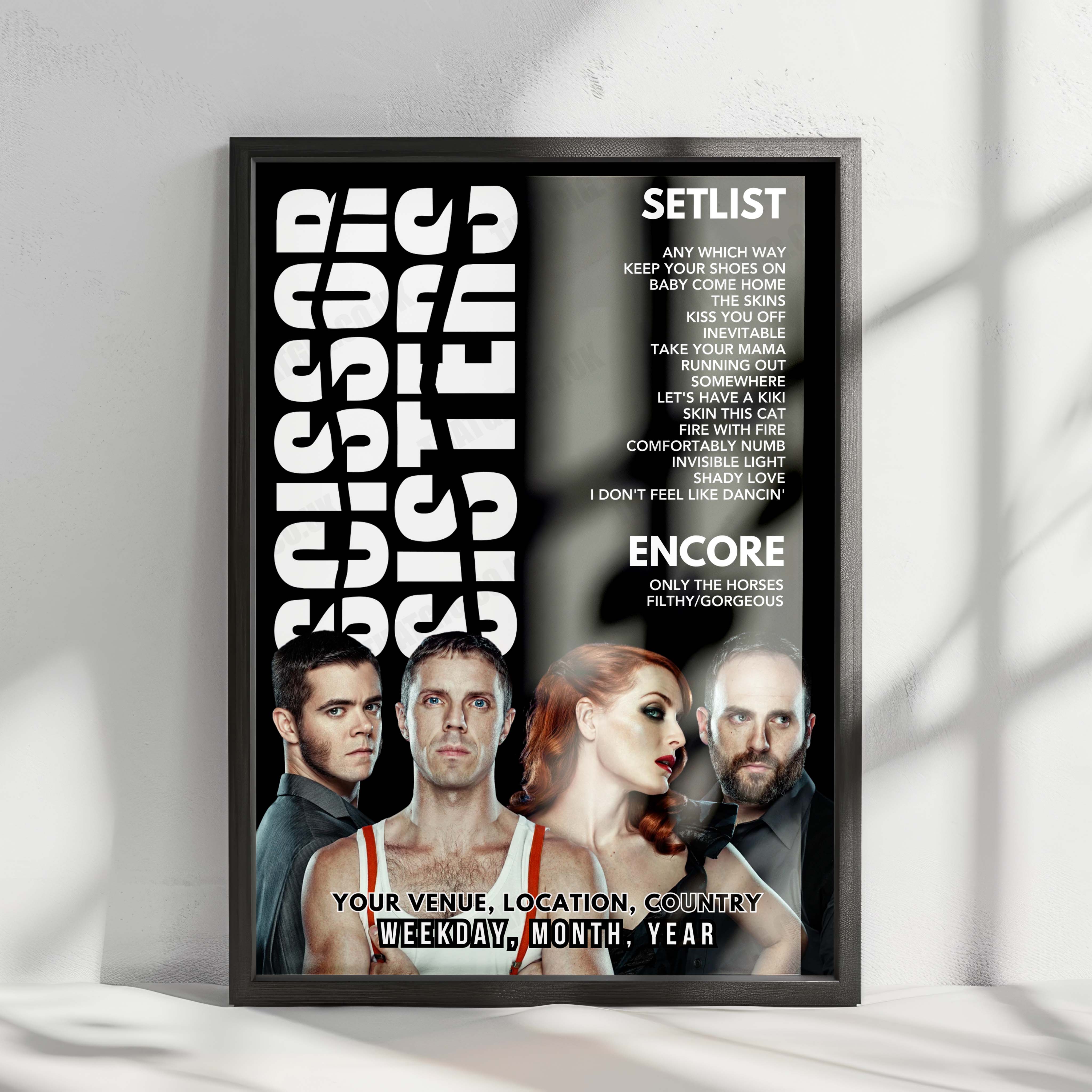 Scissor Sisters Setlist Poster - Electric Bristol, Bristol - May 8th, 2025