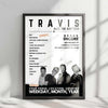 Travis Setlist Poster - O2 Academy Leeds - December 5th, 2024