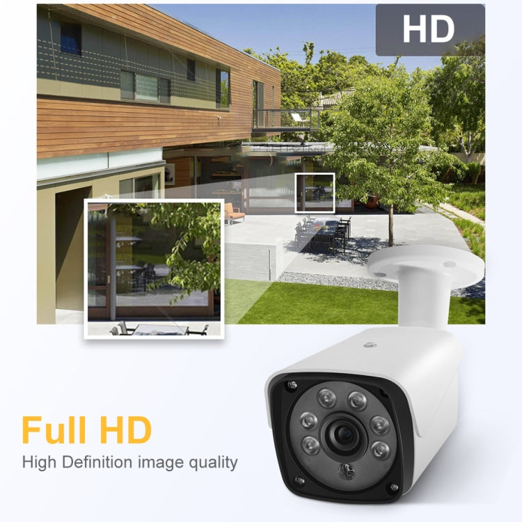 A8B3 / Kit 8CH 1080N Surveillance DVR System and 720P 1.0MP HD Weatherproof Bullet Camera, Support Infrared Night Vision & P2P & Phone Remote Monitor, A8B3 / Kit 8CH White