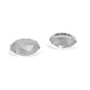 2 PCS Diamond Texture Games Grip Caps for PS5, Clear White, Green, Blue, Red