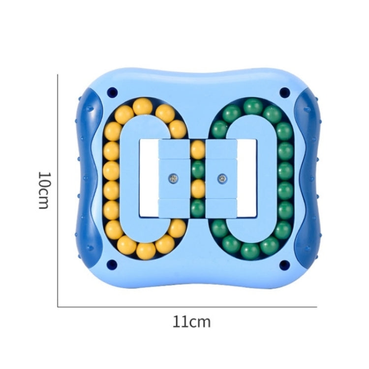 4 PCS  Rotating Magic Beans Decompression Educational Toys Children Fingertip Magic Cube Toys, (Blue)