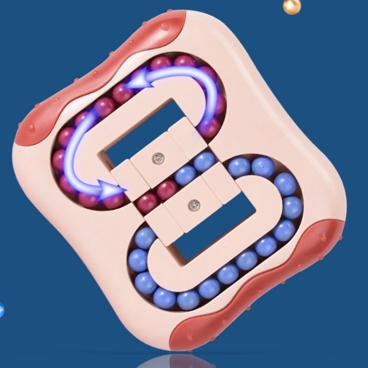 4 PCS  Rotating Magic Beans Decompression Educational Toys Children Fingertip Magic Cube Toys, (Blue)