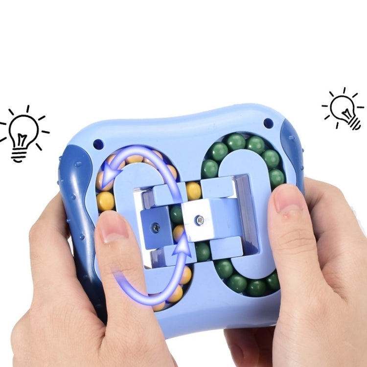4 PCS  Rotating Magic Beans Decompression Educational Toys Children Fingertip Magic Cube Toys, (Blue)