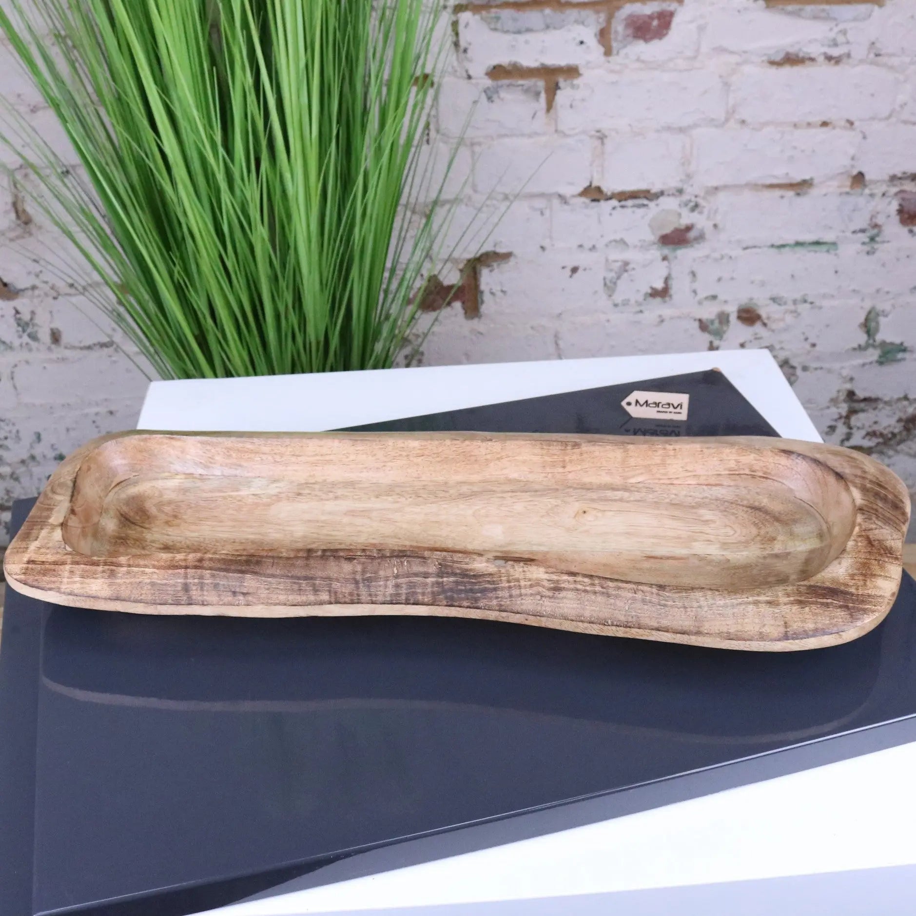 Nalita Wooden Dough Bowl Serving Dish 57cm
