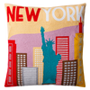 New York Skyline Needlepoint Pillow