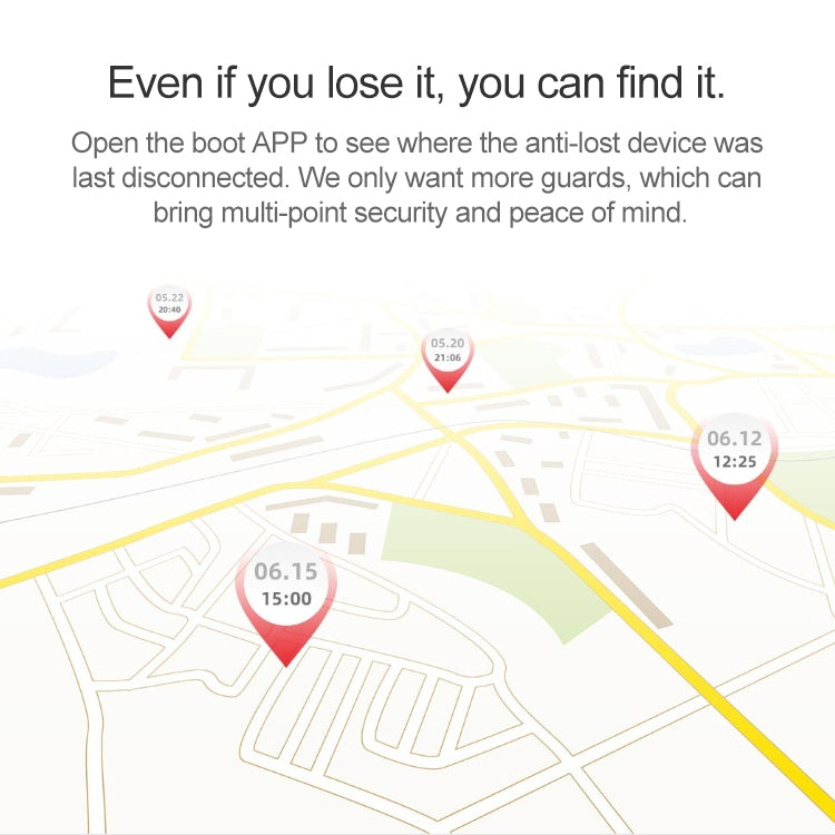 Original Xiaomi Youpin Ranres Intelligent Anti-lost Device Two-way Search Bluetooth Alarm Smart Positioning Finder, Distance: 15m, RW01MN Pink, RW01MN Green, RW01MN White