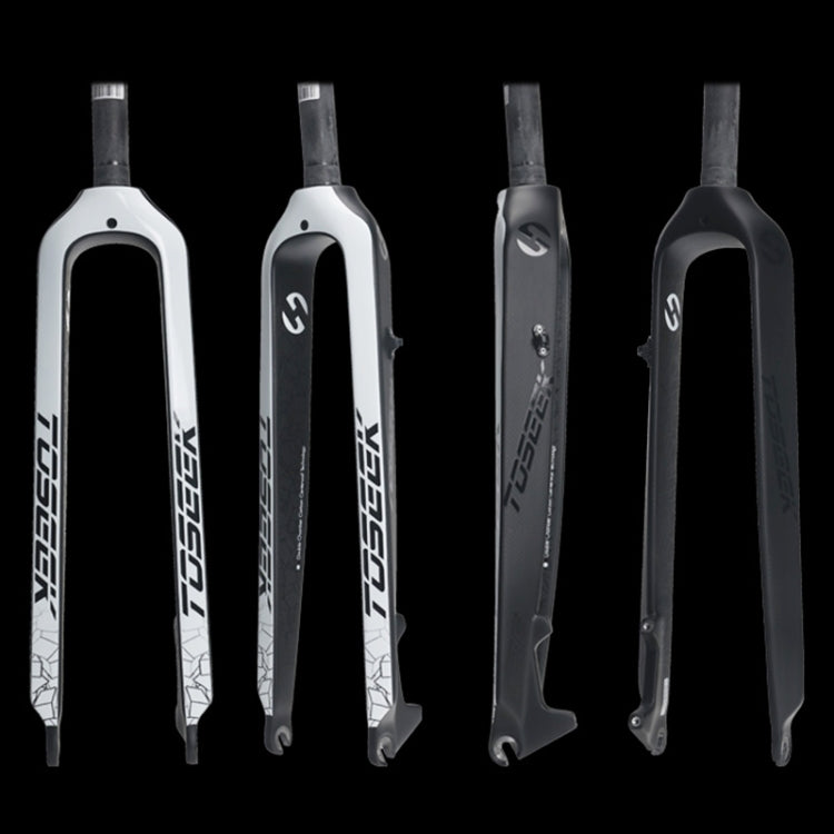 TOSEEK Ultra Light 29 Inch 435mm Mountain Bike Full Carbon Front Fork Straight Head Tube Disc Brake, 29 Inch 435mm