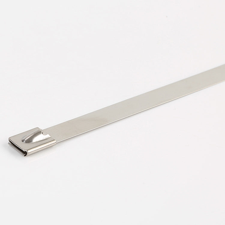100 PCS 4.6x350mm Stainless Steel Metal Cable Ties Tie Zip Wrap Exhaust Heat Straps Induction Pipe, 4.6x350mm