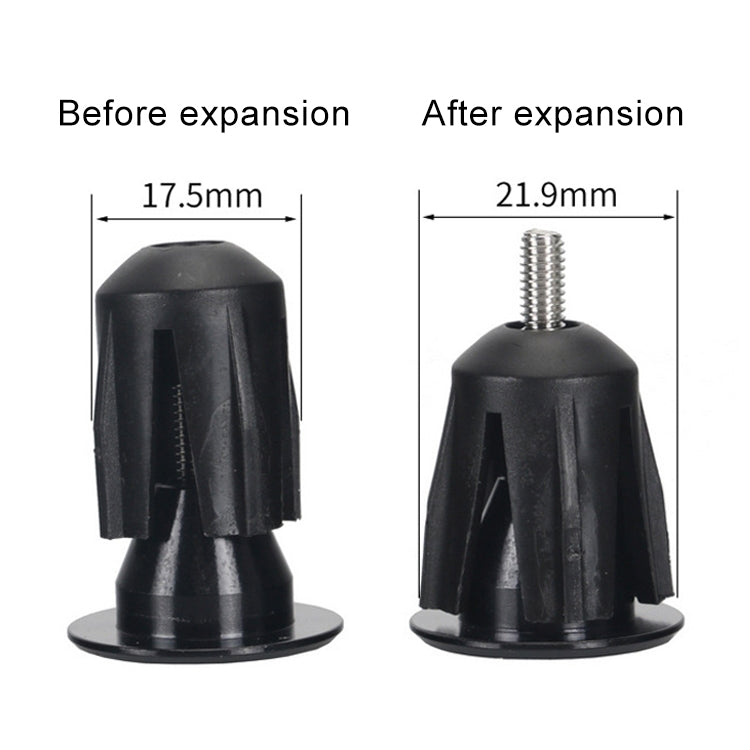 TOSEEK 1 Pair Mountain Bike Handlebar Grips Caps End Plug Aluminum Alloy Bicycle  Bar Ends Plug, 17.6-21.8mm Grey, 17.6-21.8mm Gold, 17.6-21.8mm Blue, 17.6-21.8mm Red, 17.6-21.8mm Green