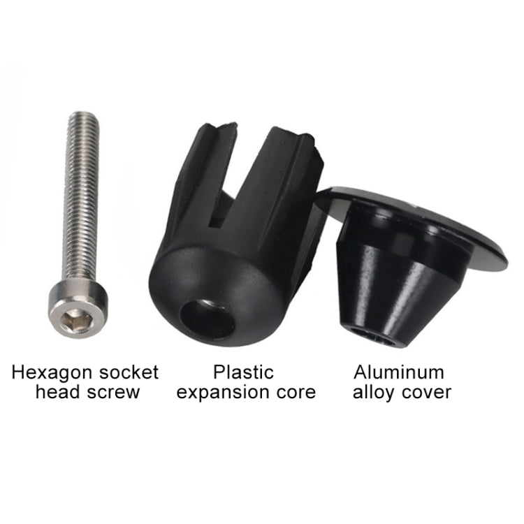 TOSEEK 1 Pair Mountain Bike Handlebar Grips Caps End Plug Aluminum Alloy Bicycle  Bar Ends Plug, 17.6-21.8mm Grey, 17.6-21.8mm Gold, 17.6-21.8mm Blue, 17.6-21.8mm Red, 17.6-21.8mm Green