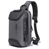 BANGE Men Security USB Chest Bag Portable Outdoor Shoulder Bag, Outdoor Shoulder Bag