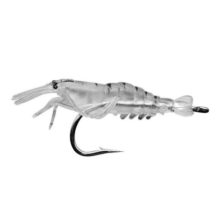 10 PCS 4cm Fishing Soft Artificial Shrimp Bait Lures Popper Poper Baits with Hook, Transparent Shrimp with Hook, Artificial Shrimp with Hook, Luminous Shrimp with Hook, Pink Shrimp with Hook, Green Shrimp with Hook
