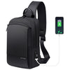 Bange BG-77112 Men Oxford Cloth Waterproof Crossbody Chest Bag with USB Port, Size: 30 x 19 x 13cm, 30 x 19 x 13cm (Black)