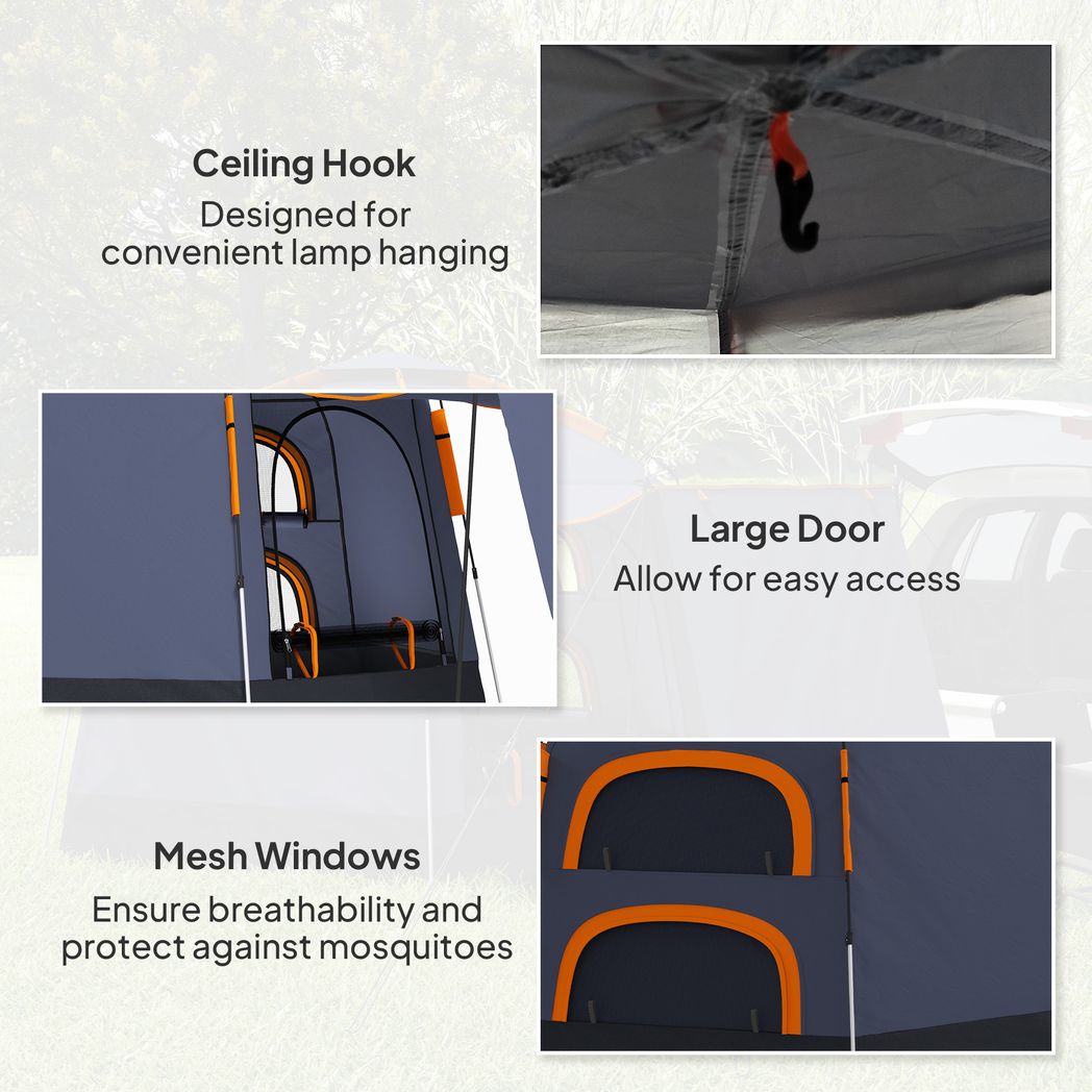 Outsunny 2-4 Person Tent, Instant Pop Up Camping Tent