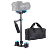 PULUZ 38.5-61cm Carbon Fibre Handheld Stabilizer for DSLR & DV Digital Video & Cameras, Load Range: 0.5-3kg, P60T Blue, P60T Red
