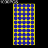 1000 PCS Round Shape Self-adhesive Colorful Mark Sticker Mark Label