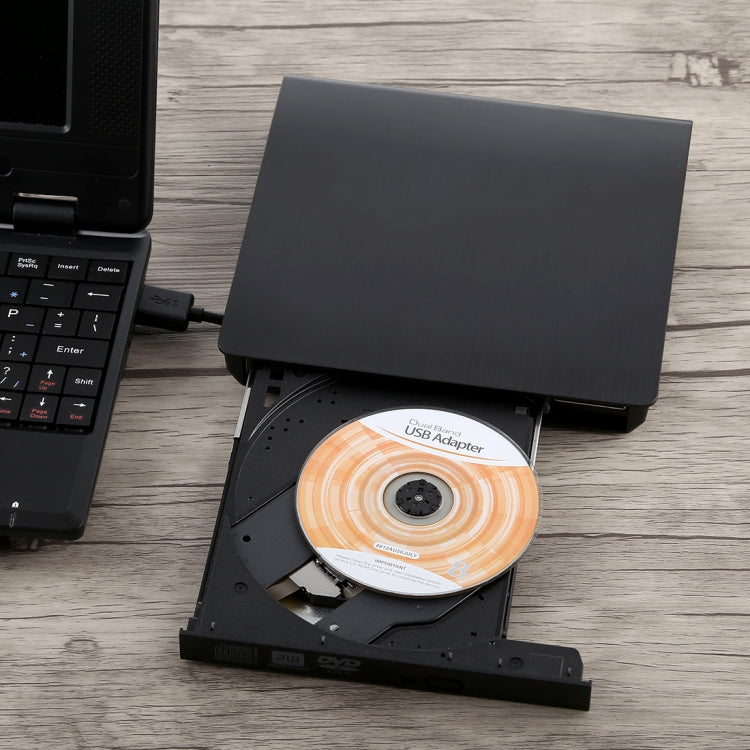 Brushed Texture USB 3.0 POP-UP Mobile External DVD-Rw DVD / CD Rewritable Drive External ODD & HDD Device, Brushed Texture DVD(B)