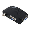 HOWEI HW-2404 BNC / S-Video to VGA Video Converter(Black)