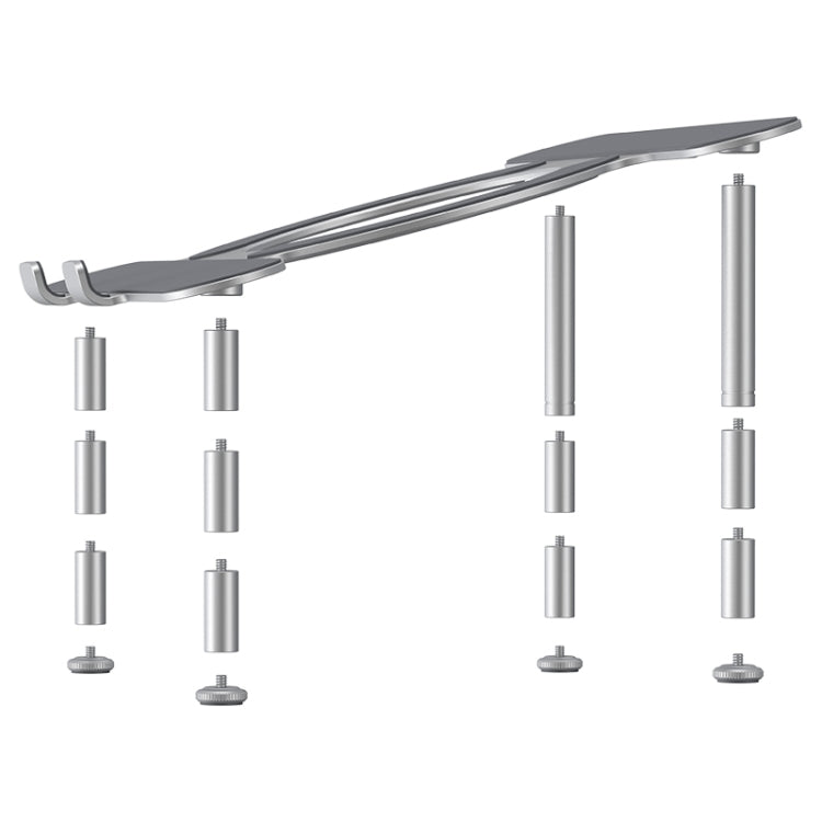 R-JUST BJ03 Universal Detachable Bench Shape Aluminum Alloy Angle Adjustable Laptop Stand