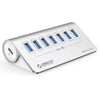 ORICO M3U7-G2 Aluminum Alloy 7-Port USB 3.2 Gen2 10Gbps HUB with 0.5m Cable, M3U7-G2 0.5m