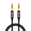 REXLIS 3629 3.5mm Male to Male Car Stereo Gold-plated Jack AUX Audio Cable for 3.5mm AUX Standard Digital Devices, Length: 1m, Length: 1m