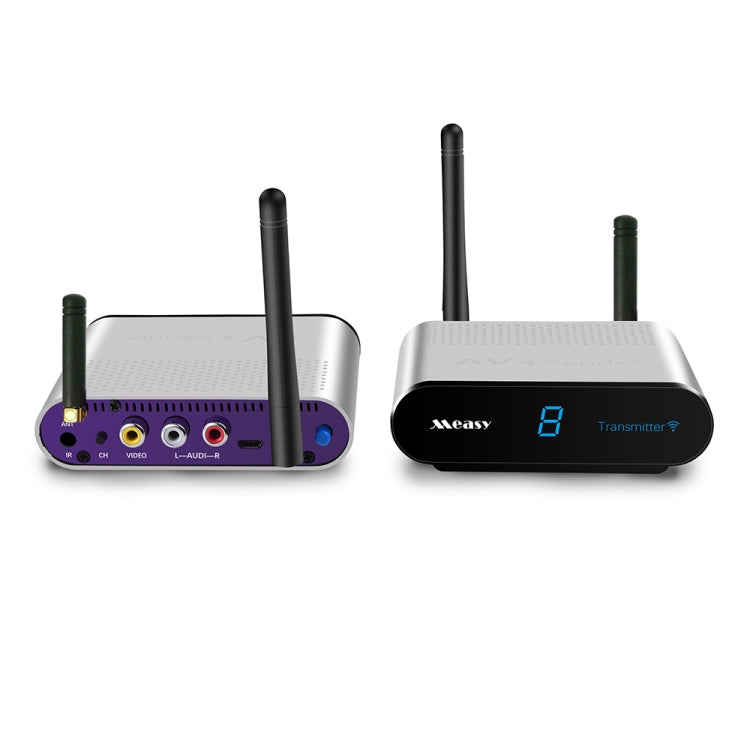 Measy AV240 2.4GHz Wireless Audio / Video Transmitter and Receiver with Infrared Return Function, Transmission Distance: 400m, AV240 Silver