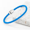 Personalised Men's Anchor Woven Leather Bracelet